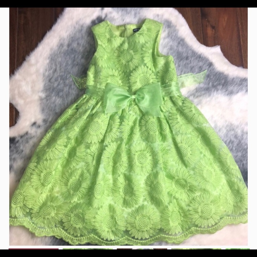 David Charles Green Floral Dress 7